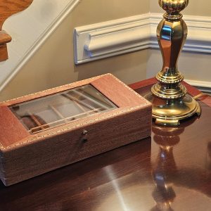 Watch Box 8 Watches with Side Compartments